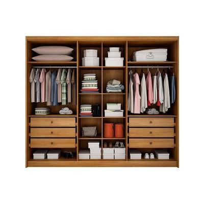 Guarda Roupa Casal Rizon-Linea Plus 6 Portas de Bater 6 Gavetas Neve MDF Móveis Novo