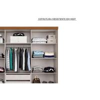 Guarda Roupa 6 Portas (2 C/ Espelho) E 2 Gavetas Ph1707 Cedro/off White - Herval