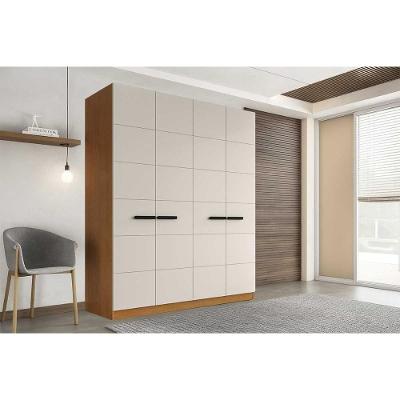 Guarda Roupa 4 Portas E 4 Gavetas Lisboa Freijo/creme - Politorno