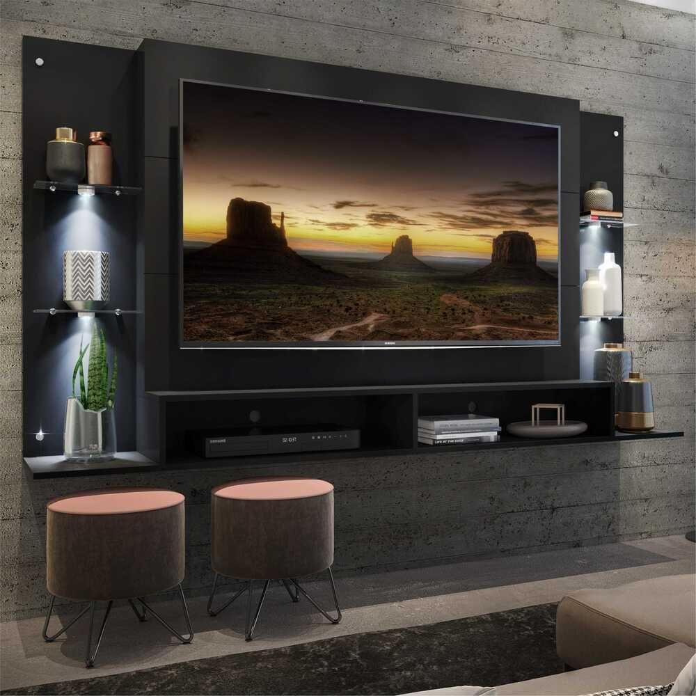 Painel Com 4 Leds Para Tv Até 60´´ Vegas Fg3396 Preto - 2
