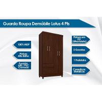 Guarda Roupa 4 Portas E 2 Gavetas Lotus Cafe Touch - Demóbile - 2