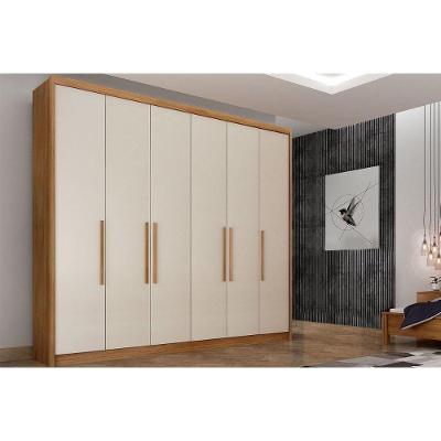 Guarda Roupa 6 Portas E 6 Gavetas Santoro/bolonha Cumaru/fendi 25 - Novo Horizonte