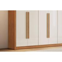 Guarda Roupa 6 Portas E 6 Gavetas Santiago Cinamomo/off White - Conquista - 6