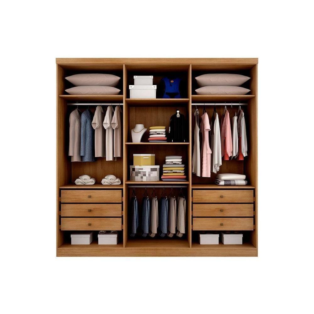 Guarda Roupa 6 Portas E 6 Gavetas New Vértice/messina Cumaru/fendi 25 - Novo Horizonte - 3