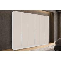 Guarda Roupa 6 Portas E 4 Gavetas Porto Branco/creme - Politorno - 1