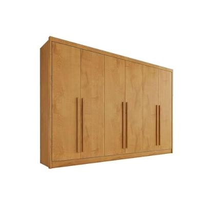 Guarda Roupa Casal Alba Plus 6 Portas de Bater 4 Gavetas MDF Europa