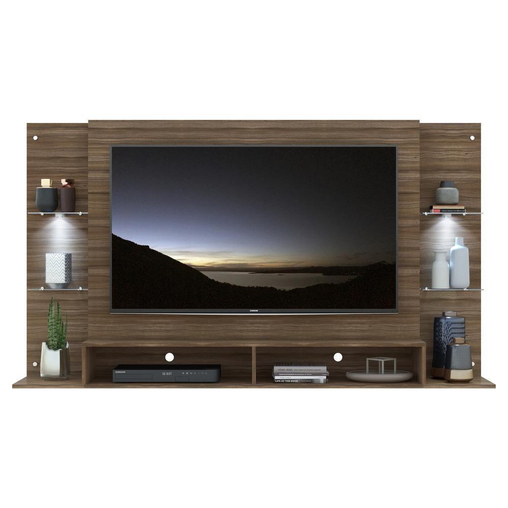 Painel Com 2 Leds E Suporte Para Tv Até 60´´ Vegas Fg3677 Madeirado - 5