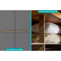 Guarda Roupa 6 Portas E 3 Gavetas C/ Pés Belmont 1154 Freijo/cinza - Carraro - 5