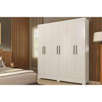 Guarda Roupa 6 Portas E 2 Gavetas Verso Branco - Demóbile - 1