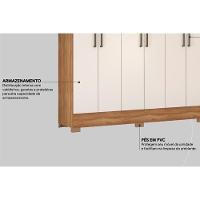 Guarda Roupa 6 Portas E 2 Gavetas Verso Branco - Demóbile