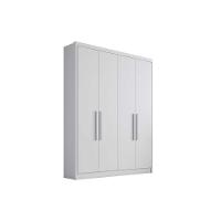 Guarda Roupa 4 Portas E 3 Gavetas Moderni/sevilha Neve - Novo Horizonte - 1