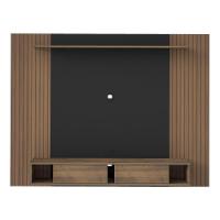 Painel Com Suporte Tv 75" E 1 Porta Multimóveis Cr45162 Pinho/Preto Pinho/Preto