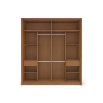 Guarda Roupa Casal Valência 2 Portas de Correr 2 Gavetas Branco Politorno