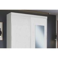 Guarda Roupa Casal 2 Portas De Correr (1 C/ Espelho) E 2 Gavetas Ph 16932 Nogueira/off White - Herval - 8
