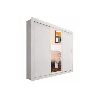 Guarda Roupa Casal 3 Portas De Correr (1 C/ Espelho) E 2 Gavetas Ph 1681 Branco - Herval