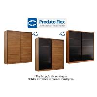 Guarda Roupa Casal 2 Portas De Correr E 3 Gavetas Belga Amendola/grafito - Demóbile - 8