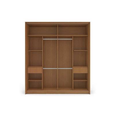 Guarda Roupa Casal Valência 2 Portas de Correr 2 Gavetas Branco-azul Politorno