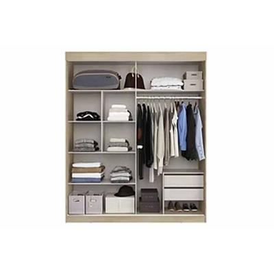 Guarda Roupa Casal PH 16932 2 Portas de Correr 2 Gavetas Off White