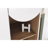 Guarda Roupa Bebê 3 Portas E 2 Gavetas Branco/jequitiba - Henn - 3