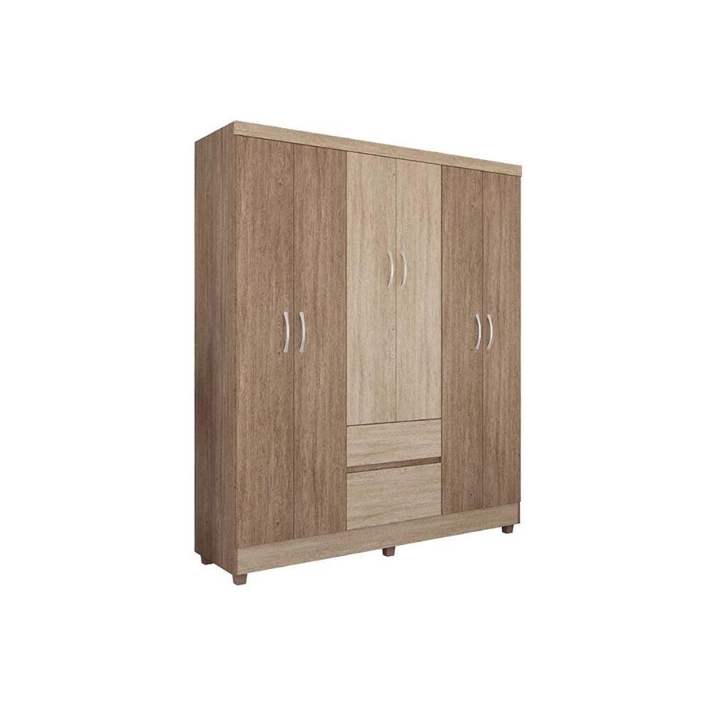 Guarda Roupa 6 Portas E 2 Gavetas Flash Ii Cafe Touch - Demóbile - 5