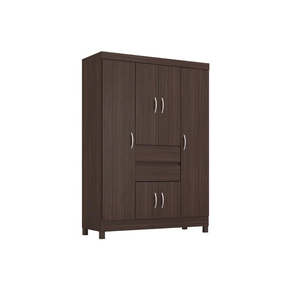 Guarda Roupa 6 Portas E 2 Gavetas Ecom Ii Cafe Touch - Demóbile - 1