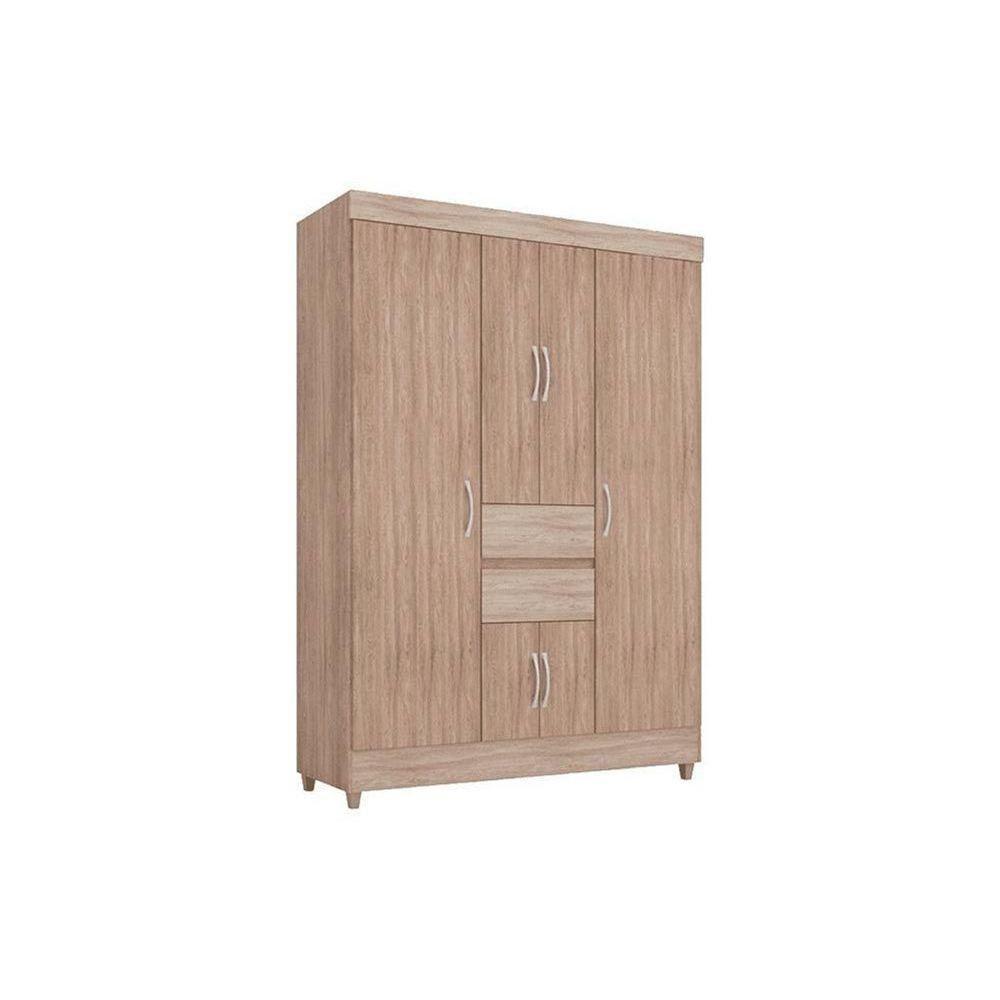 Guarda Roupa 6 Portas E 2 Gavetas Ecom Ii Cafe Touch - Demóbile - 6