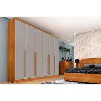 Guarda Roupa 6 Portas 6 Portas E 8 Gavetas Sevilla Neve - Tcil Móveis - 6