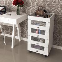 Penteadeira/CarrinhoMaquiagem Com 4 Gavetas Cr35022 Branca - 1