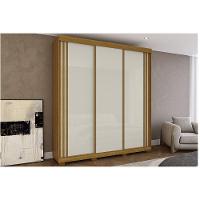 Guarda Roupa Casal 3 Portas De Correr E 4 Gavetas Deise Flex Cinamomo/cinamomo Ou Off White - Acp - 2