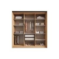 Guarda Roupa Casal 3 Portas De Correr E 2 Gavetas Ph 1808 Carvalho Nature/off White - Herval - 3