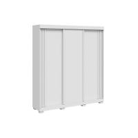 Guarda Roupa Casal 3 Portas De Correr E 4 Gavetas Deise Branco - Acp - 5