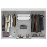 Guarda Roupa Casal 3 Portas De Correr E 4 Gavetas Deise Branco - Acp - 8