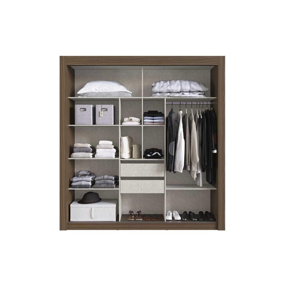 Guarda Roupa Casal 3 Portas De Correr E 2 Gavetas Ph 1681 Branco - Herval - 4