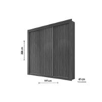 Guarda Roupa Casal 3 Portas De Correr E 2 Gavetas Ph 1681 Branco - Herval - 2