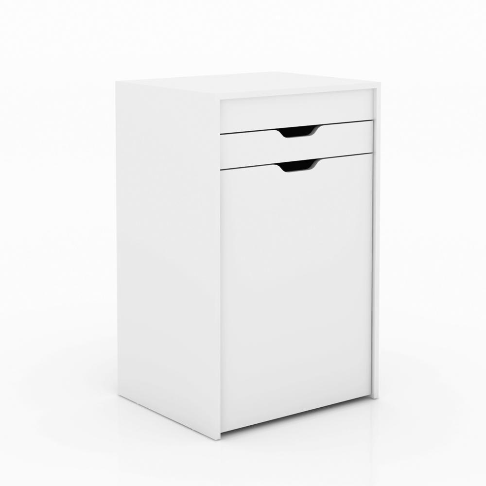 Penteadeira Com Puff E Espelho Cr35020 Branco/Preto - 3