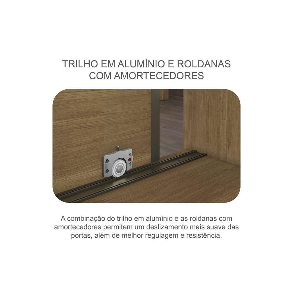 Guarda Roupa Casal 2 Portas E 6 Gavetas Belmonte/brusque Cumaru/fendi 25 - Novo Horizonte - 5