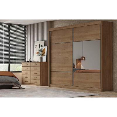 Guarda Roupa Casal Belmonte-Brusque Cumaru 23 2 Portas de Correr 6 Gavetas MDF Novo