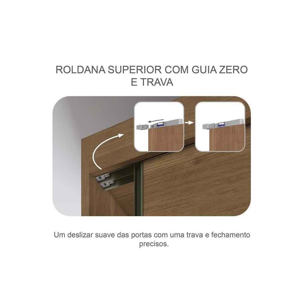 Guarda Roupa Casal 2 Portas E 4 Gavetas Belmonte/brusque Cumaru/fendi 25 - Novo Horizonte - 6