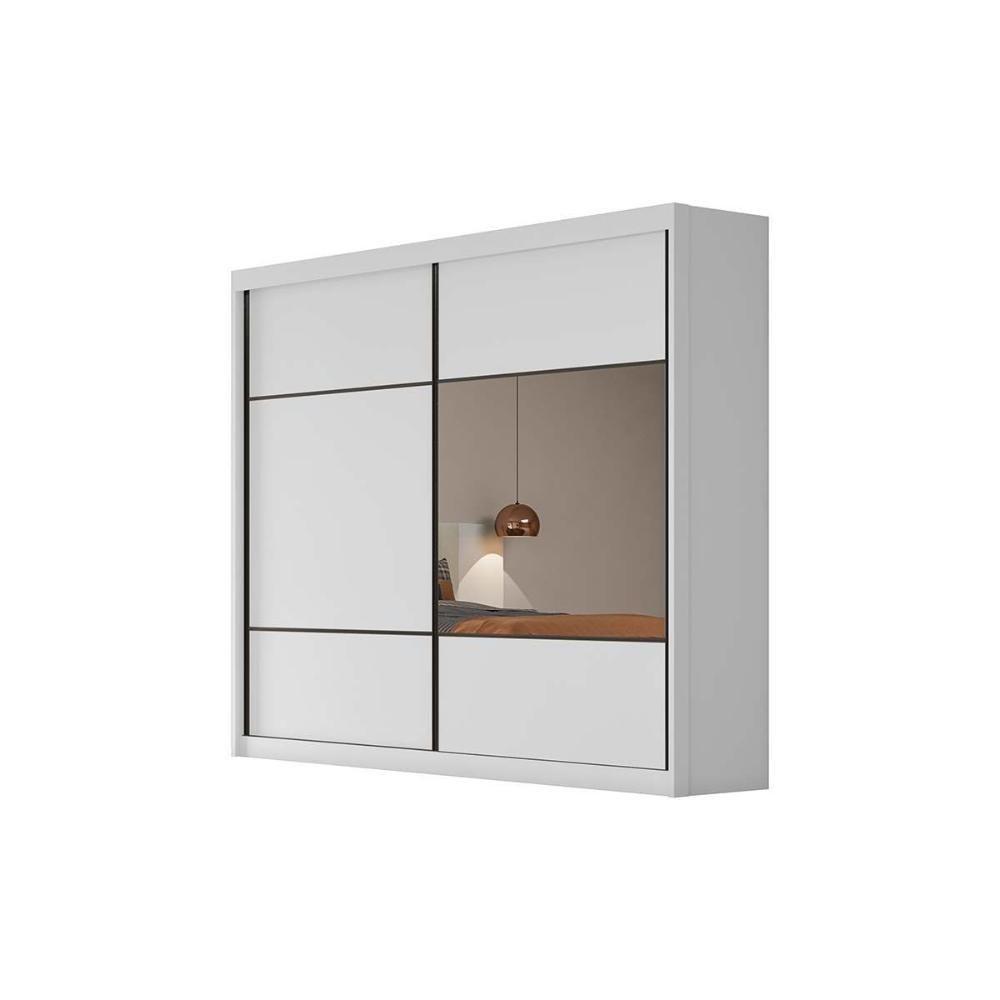 Guarda Roupa Casal 2 Portas E 4 Gavetas Belmonte/brusque Cumaru/fendi 25 - Novo Horizonte - 10