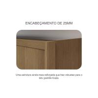 Guarda Roupa Casal 2 Portas E 4 Gavetas Belmonte/brusque Cumaru/fendi 25 - Novo Horizonte - 9