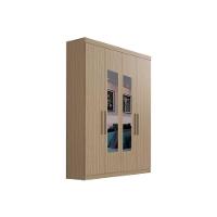 Guarda Roupa Casal 4 Portas (2 C/ Espelho) E 2 Gavetas Ph 1714 Cedro - Herval - 1