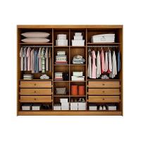 Guarda Roupa Casal 3 Portas E 6 Gavetas Diamond/londres Plus Cumaru/fendi 25 - Novo Horizonte - 3