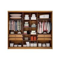 Guarda Roupa Casal 3 Portas E 4 Gavetas Diamond/londres Plus Cumaru/fendi 25 - Novo Horizonte - 3