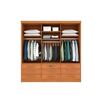 Guarda Roupa Casal 3 Portas De Correr E 9 Gavetas Chicago Cinamomo/off White - Tcil Móveis