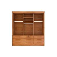 Guarda Roupa Casal 3 Portas De Correr E 9 Gavetas Chicago Cinamomo/off White - Tcil Móveis - 5