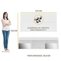 Rack Com Espelho E Painel Com Suporte Para Tv Até 65´´ Flórida Fg3139 Branco - 3