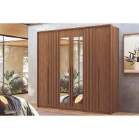 Guarda Roupa Casal 6 Portas (2 C/ Espelho) E 4 Gavetas Coimbra Jatobá - Santos Andirá - 1