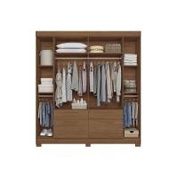 Guarda Roupa Casal 6 Portas (2 C/ Espelho) E 4 Gavetas C/ Pés Guarapuava 6.4 Jatoba/areia - Santos Andirá - 5