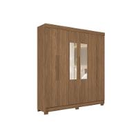 Guarda Roupa Casal 6 Portas (2 C/ Espelho) E 2 Gavetas C/ Pés Toledo Jatobá - Santos Andirá - 2