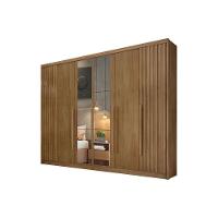 Guarda Roupa Casal 6 Portas (2 C/ Espelho E 2 Ripadas) E 8 Gavetas Bragança/coimbra Cumaru 23 - Novo Horizonte - 1